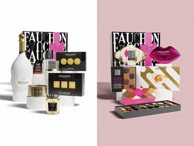Coffrets Signature Fauchon : douceurs et champagne livrés à domicile