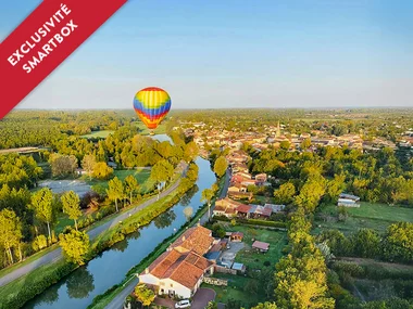 Vol en montgolfière au-dessus du Marais poitevin avec visite en barque en semaine pour 2 personnes