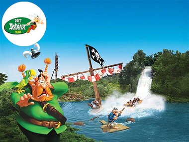 Billets pour le Parc Astérix : 2 entrées adulte et 1 entrée enfant en 2025