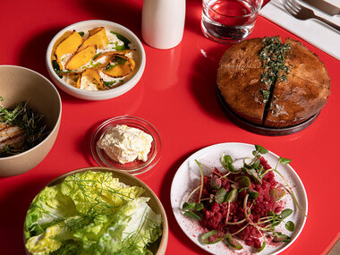 7-retters middag hos Restaurant Theo for 2