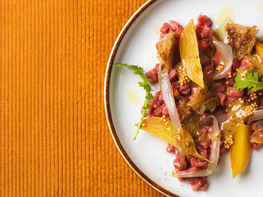 7-retters middag hos Restaurant Odette for 2