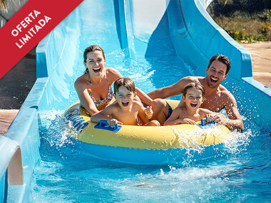 Chapuzones en familia: entrada para 2 adultos y 2 niños a Aqua Natura Benidorm