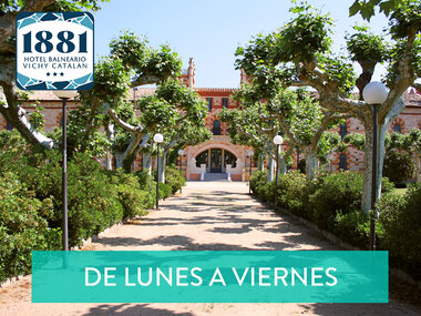 1881 Hotel Balneario Vichy Catalan 3*: 1 noche, desayuno y acceso a spa para 2