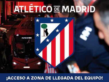Atleti en pareja: visita al museo interactivo, asistencia a llegada de jugadores al estadio y entradas a partido para 2 personas