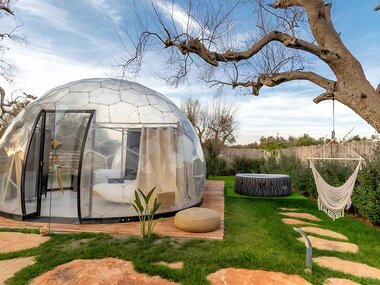 Luce di stelle e sapori di Puglia: 1 notte insolita in cupola geodetica a San Vito dei Normanni