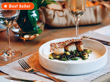 Skøn middag i en by efter eget valg