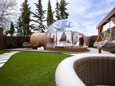 Vive Cazorla Estelar: 1 noche especial en burbuja con cena y spa privado