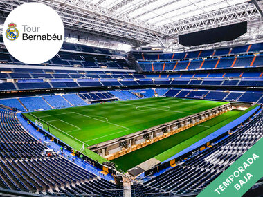 Un estadio de leyenda: 1 entrada de adulto y 1 de niño para el Estadio Santiago Bernabéu en temporada baja