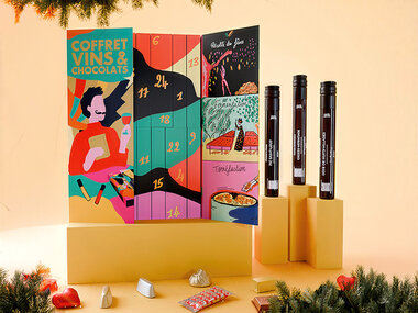 Calendrier de l'Avent : 12 vins et 12 chocolats