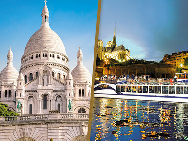 Paris je t'aime: 2 noches, crucero nocturno y cena en el río Sena para 2 personas