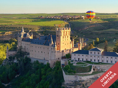 Brindis, pícnic y vistas inolvidables: vuelo en globo en Segovia para 1 persona