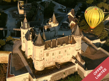 Vol en montgolfière au-dessus des châteaux de la Loire