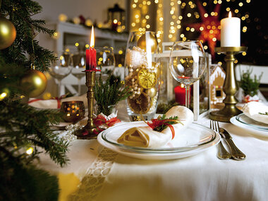 Coffret cadeau de Noël : 1 dîner avec boisson pour 2