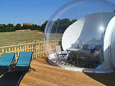 2 jours insolites en bulle de luxe avec bain bouillonnant et panier gourmand près de Montauban