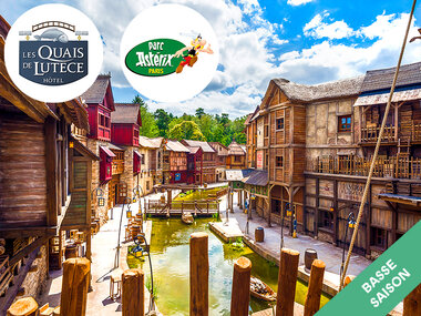 Parc Astérix 2026 : 2 jours + 1 nuit à l'Hôtel Les Quais de Lutèce 4* en basse saison