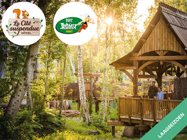 Parc Astérix 2026: 2 dagen + 1 nacht in Hôtel La Cité Suspendue in het laagseizoen