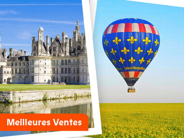 3 jours avec vol en montgolfière pour 2 au-dessus des châteaux de la Loire