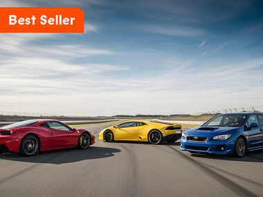 3 emozionanti giri su pista in Supercar