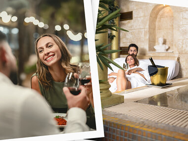 Valentine's Elegance: Middag og wellness-oplevelse for to