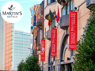 2 jours à l'hôtel moderne 4 étoiles Martin's Brussels EU