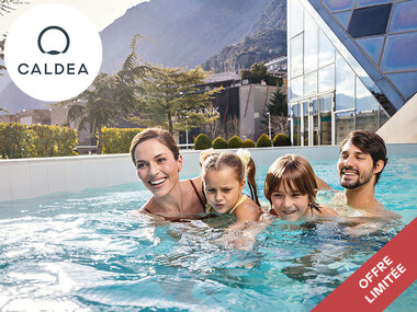 Caldea en famille  : accès Classic en matinée pendant 3h pour 2 adultes et/ou 1 enfant gratuit