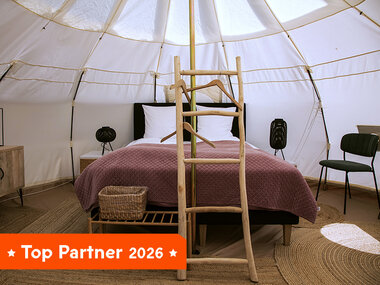 Glamping for 2 med havudsigt på Samsø Badehotel