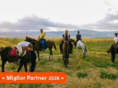 Tutti in sella in Toscana: passeggiata a cavallo di 1h con lezione introduttiva per 4