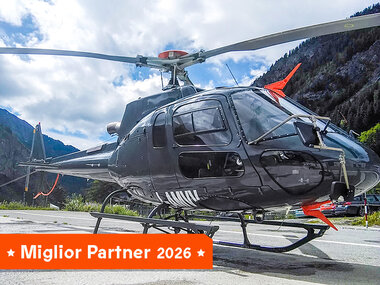 15 minuti di volo privato in elicottero per 1 persona sul Monte Bianco