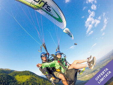 Volo in parapendio sul Massiccio del Grappa