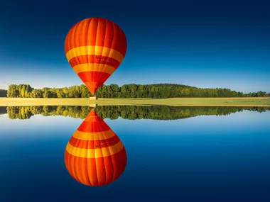 Vol en montgolfière au-dessus de la France