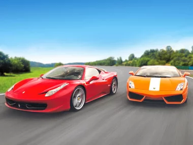 Ferrari und Lamborghini fahren