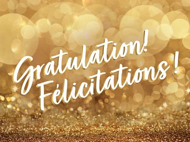 Félicitations !