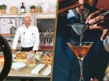 Lezioni online: 1 corso di cucina professionale e 1 corso di bartending