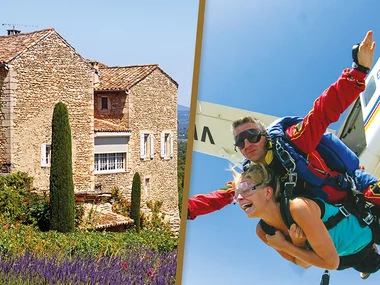 Séjour avec dîner et saut en parachute