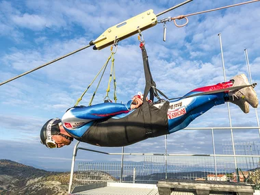 Volo in zipline a Rocca Massima