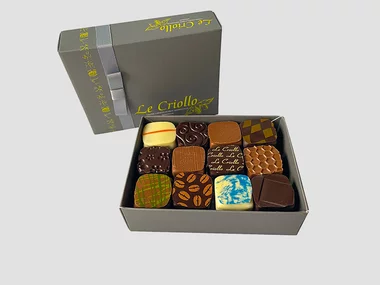 Ballotin de 24 chocolats artisanaux à déguster à la maison
