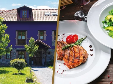 Escapada rural deliciosa: 2 noches con desayuno y cena con vino