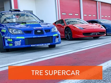 Guida su pista in 3 Supercar