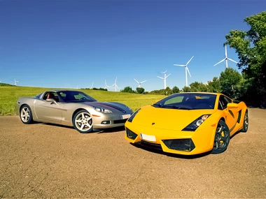 Conducción de Lamborghini Gallardo por carretera en Navarra
