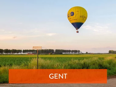 Zweven boven Gent in een heteluchtballon voor 2