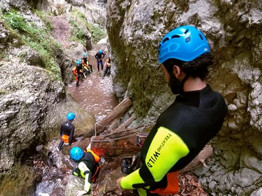 Discesa di canyoning in Val di Sole