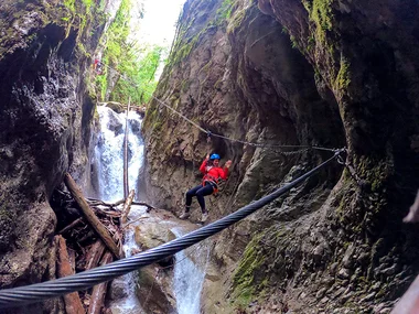 Sessione di Tarzaning in Val di Sole