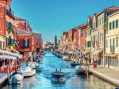 Tour in barca a Burano e Murano con visita a una vetreria