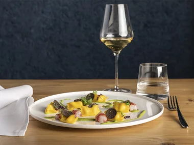 Degustationsmenü im Restaurant im Piemont