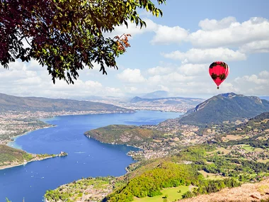 Vol en montgolfière près du lac d’Annecy