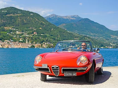 Guida su una Spider d'epoca classica sul Lago di Garda