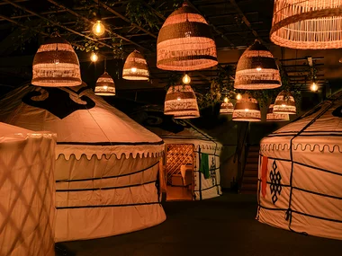 Wellnessbehandeling in een yurt nabij Amsterdam