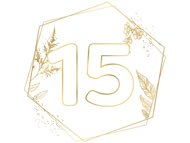 Gefeliciteerd met jullie 15-jarig huwelijk!