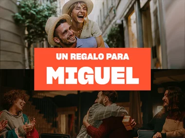 Caja regalo personalizada para Miguel