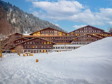 Escapade à Gstaad et visite d'igloo avec fondue et raquettes